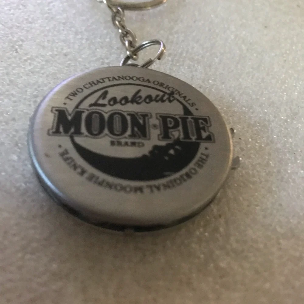 Lookout Branded Silver Keychain Knife